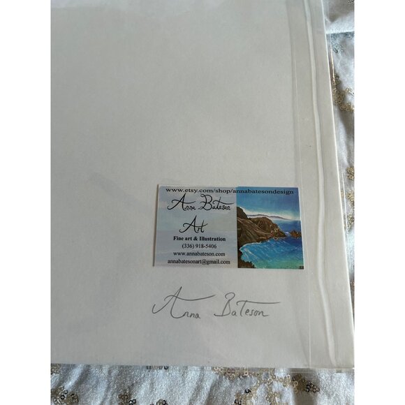 Anna Bateson "Desire" Colorful Abstract Art Print Collectible Artwork - Picture 5 of 9